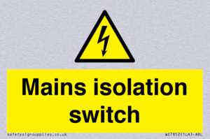 WE7852: Mains isolation switch