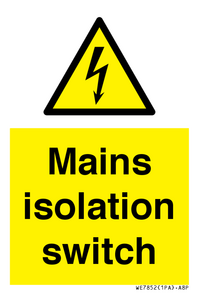 WE7852: Mains isolation switch