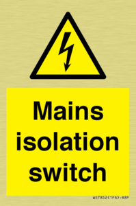 WE7852: Mains isolation switch