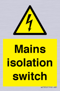 WE7852: Mains isolation switch