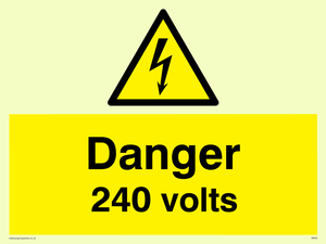 WE82: danger 240 volts