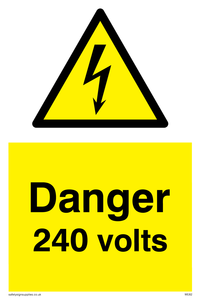 WE82: danger 240 volts