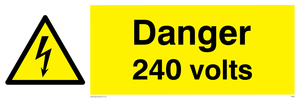 WE82: danger 240 volts