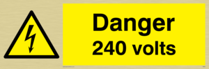 WE82: danger 240 volts