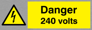 WE82: danger 240 volts