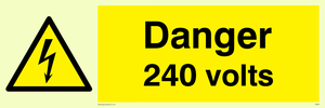 WE82: danger 240 volts