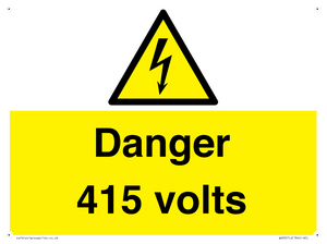 WE83: Danger 415 volts