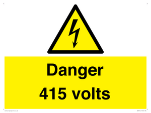 WE83: Danger 415 volts
