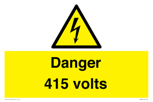 WE83: Danger 415 volts