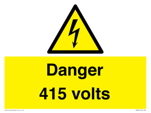 WE83: Danger 415 volts