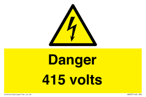 WE83: Danger 415 volts