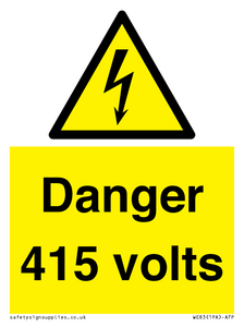 WE83: Danger 415 volts