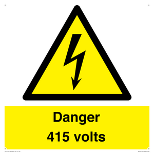 WE83: Danger 415 volts