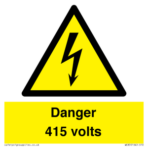 WE83: Danger 415 volts