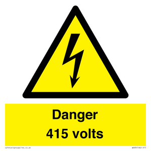 WE83: Danger 415 volts