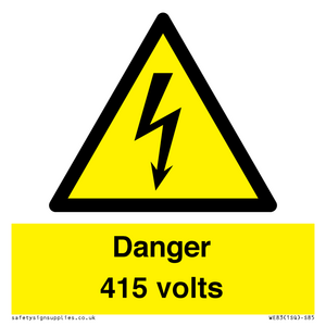 WE83: Danger 415 volts