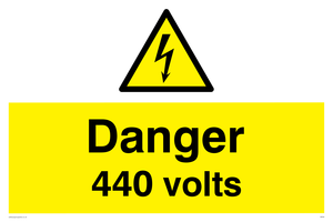 WE84: danger 440 volts