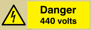 WE84: danger 440 volts