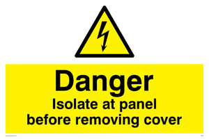 WE85: Isolate before removing cover