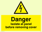 WE85: Isolate before removing cover