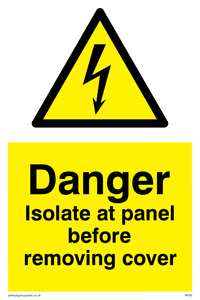 WE85: Isolate before removing cover