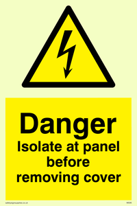 WE85: Isolate before removing cover