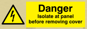 WE85: Isolate before removing cover