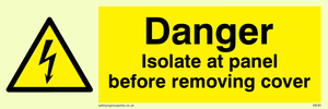 WE85: Isolate before removing cover