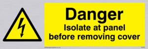 WE85: Isolate before removing cover