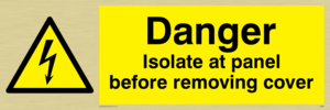 WE85: Isolate before removing cover
