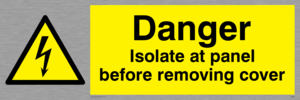 WE85: Isolate before removing cover