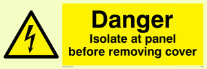 WE85: Isolate before removing cover