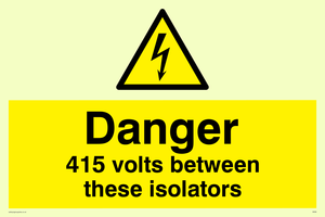 WE86: 415 volts between isolators