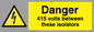 WE86: 415 volts between isolators