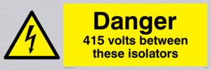 WE86: 415 volts between isolators