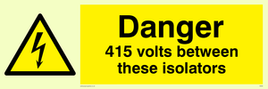 WE86: 415 volts between isolators