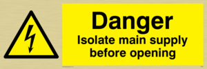 WE87: Isolate main supply