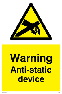 WE88: warning anti-static device
