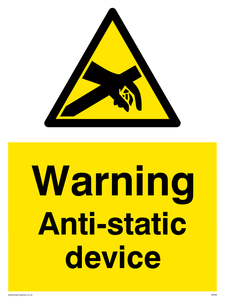 WE88: warning anti-static device