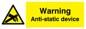 WE88: warning anti-static device