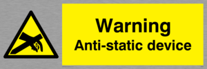 WE88: warning anti-static device