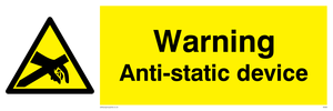 WE88: warning anti-static device
