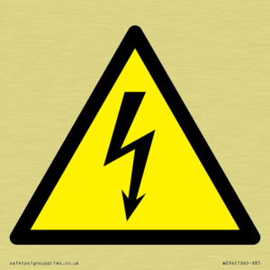 WE94: W012 Warning: Electricity