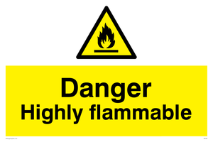 WF5361: Danger Highly flammable