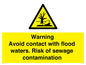 WH10107: Warning Avoid contact with flood waters. Risk of sewage contamination