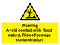 WH10107: Warning Avoid contact with flood waters. Risk of sewage contamination