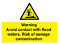 WH10107: Warning Avoid contact with flood waters. Risk of sewage contamination