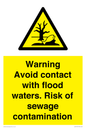 WH10107: Warning Avoid contact with flood waters. Risk of sewage contamination