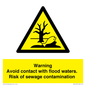 WH10107: Warning Avoid contact with flood waters. Risk of sewage contamination