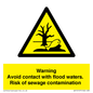 WH10107: Warning Avoid contact with flood waters. Risk of sewage contamination